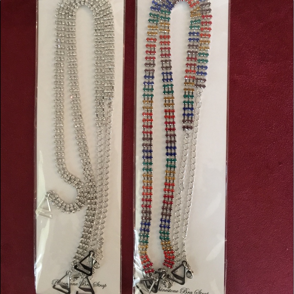 Unique Accessory!! Rhinestone Bra Straps - Picture 2 of 7